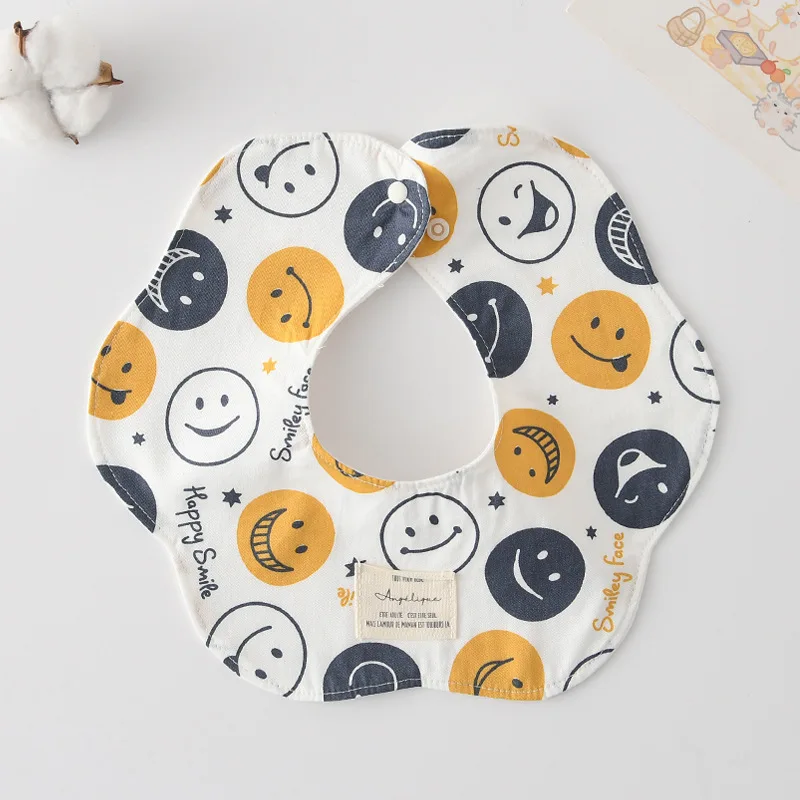 1 pçs algodão gaze impressão babadores do bebê absorvente saliva toalha recém-nascido burp panos bandana cachecol para meninos meninas alimentação babador