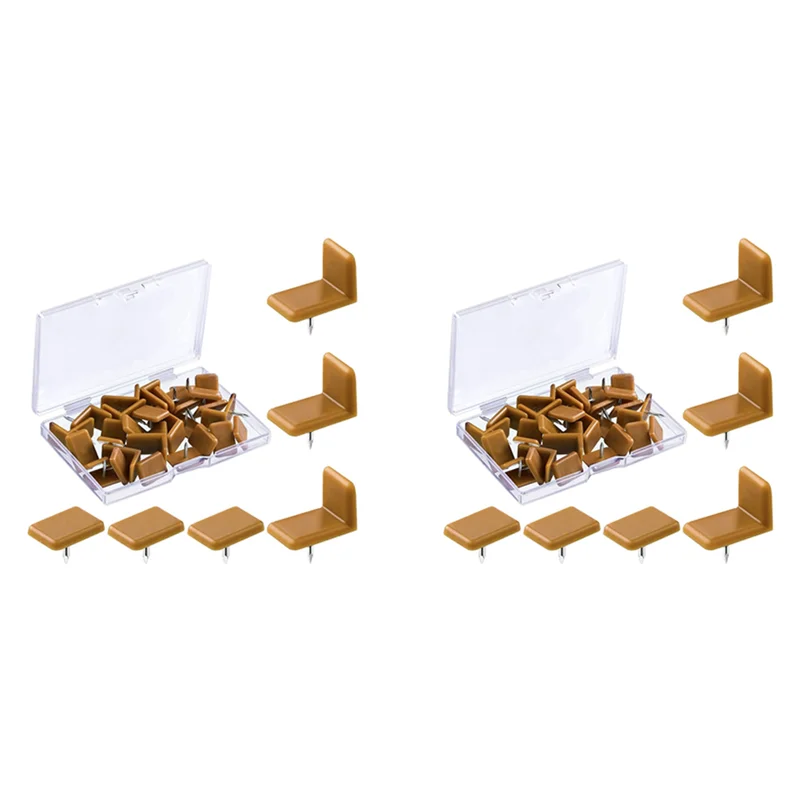 ABUP-Plastic Drawer Glides And Slides Drawer Stoppers, Tack-In Drawer Tack Glide Plastic For Repairing Dressers, 60 Pcs