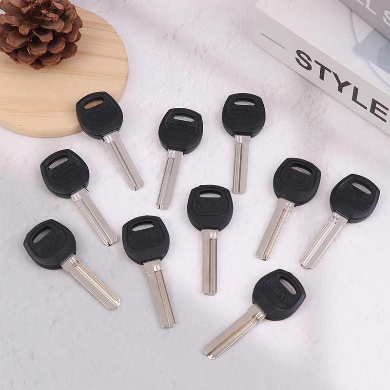 Blank Car Key Blanks 10Pcs Key Embryo AB Lock Security Door Key Blank Electric Door Lock Blank Fingerprint Lock Password Lock