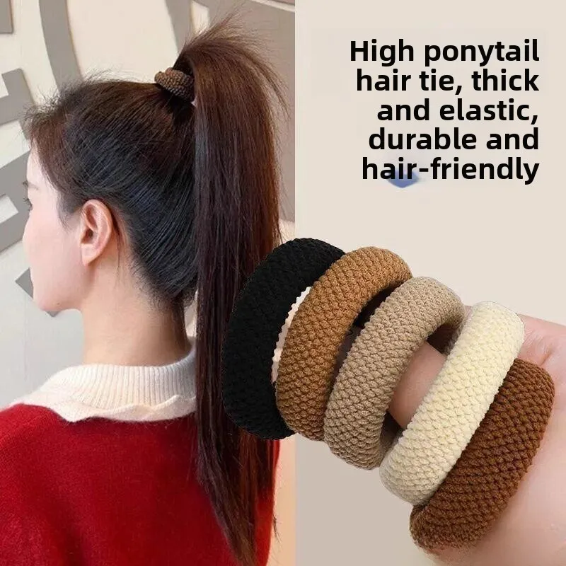 

High Elasticity Seamless Hair Ties Women's Stylish Hair Accessories Student Grade Super Fairy Tale Style Daily Use Hair Bands