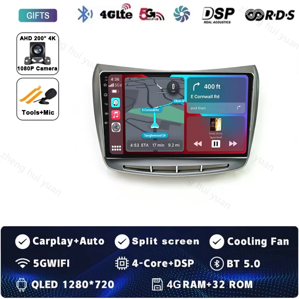 Voor Landcia Delta 2009-2019 Autoradio Carplay Auto Multimedia Stereo Video Player GPS Navigatie WIFI 4G RDS BT - afbeelding 2