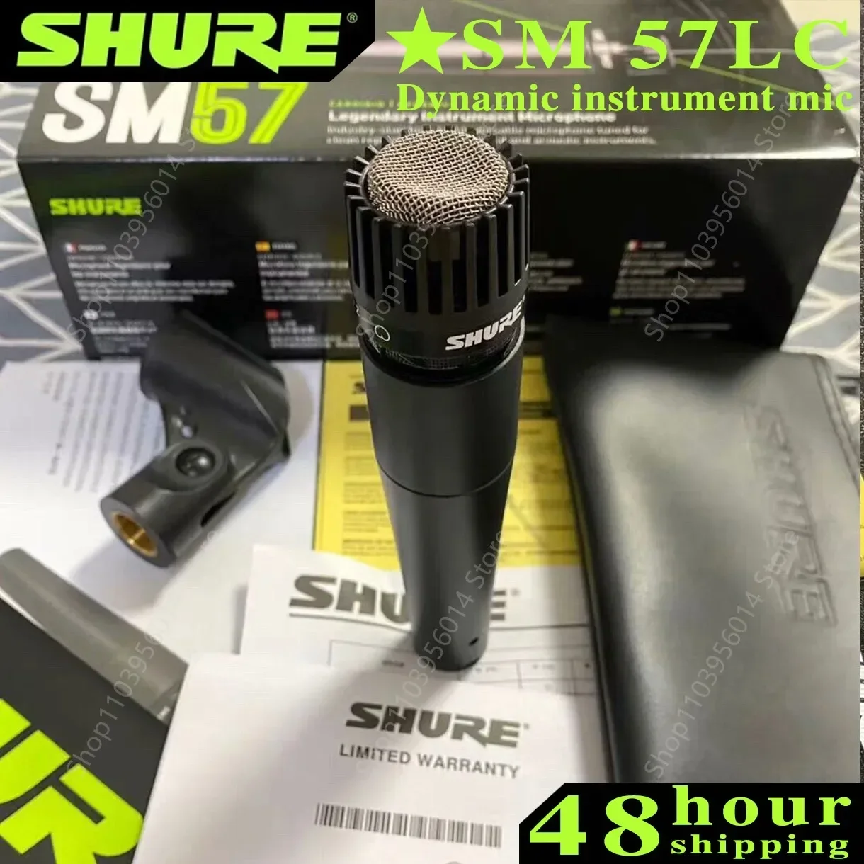 SHURE SM57 Legendary Instrument Dynamic Microphone Professional Wired Handheld Cardioid Karaoke Mic for Stage Studio Recording