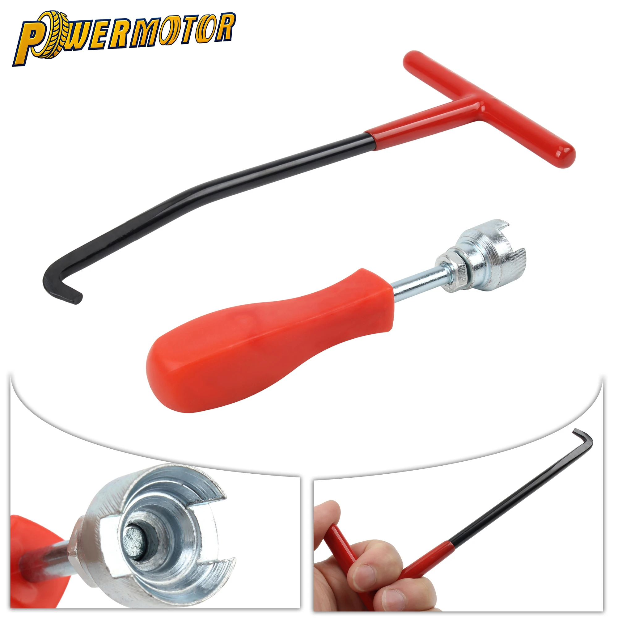 Universal Dirt Bike Caliper Spring Spanner And Exhaust Muffler Spring Removal T-Hook Tools For Enduro Motocross Brake Adjust
