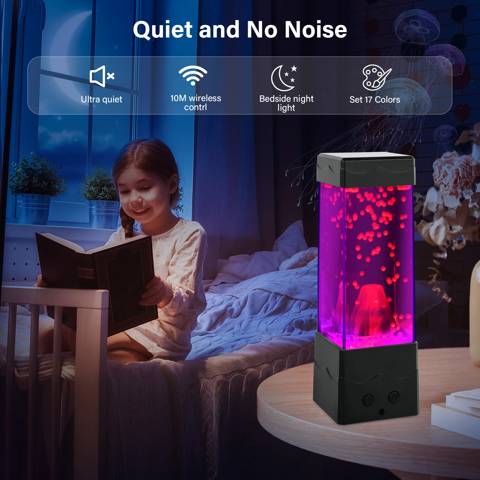 Lava Lamp USB Powered Volcano Night Light Room Office Desktop Decoration Mood Sensory Lights Novelty Gifts For Boys Girls Kids