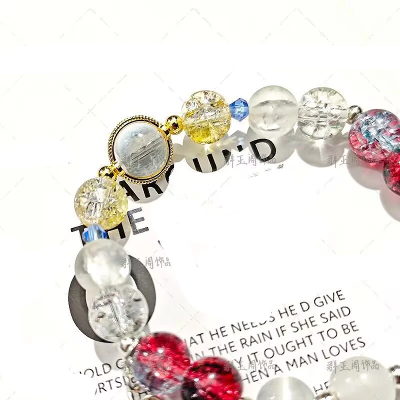 Genshin Impact Escoffier Bracciale Cosplay Perline unisex Catena Braccialetti Escoffier Gioielli Accessori in lega di zinco Regali