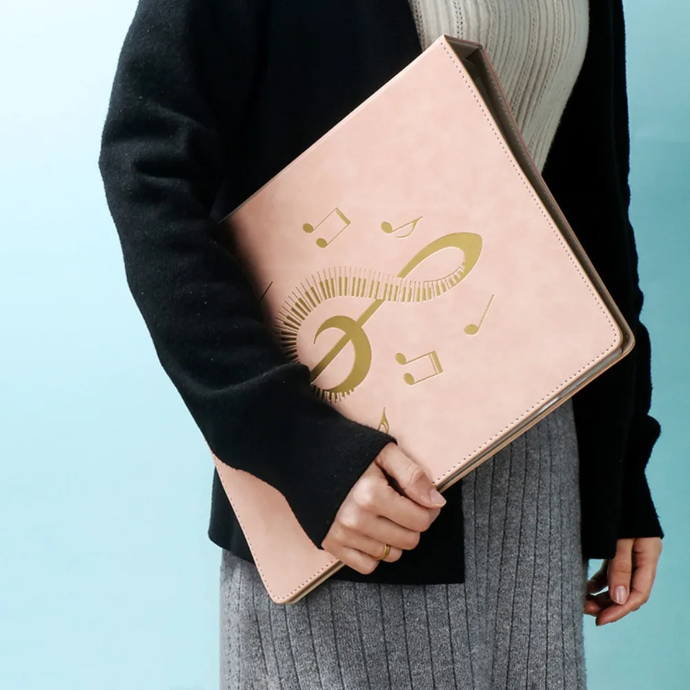 Flexible Loose Leaf Music Score Folder Detachable 20 Pages Piano Music Sheet File Folder Writable Fits Letter Size