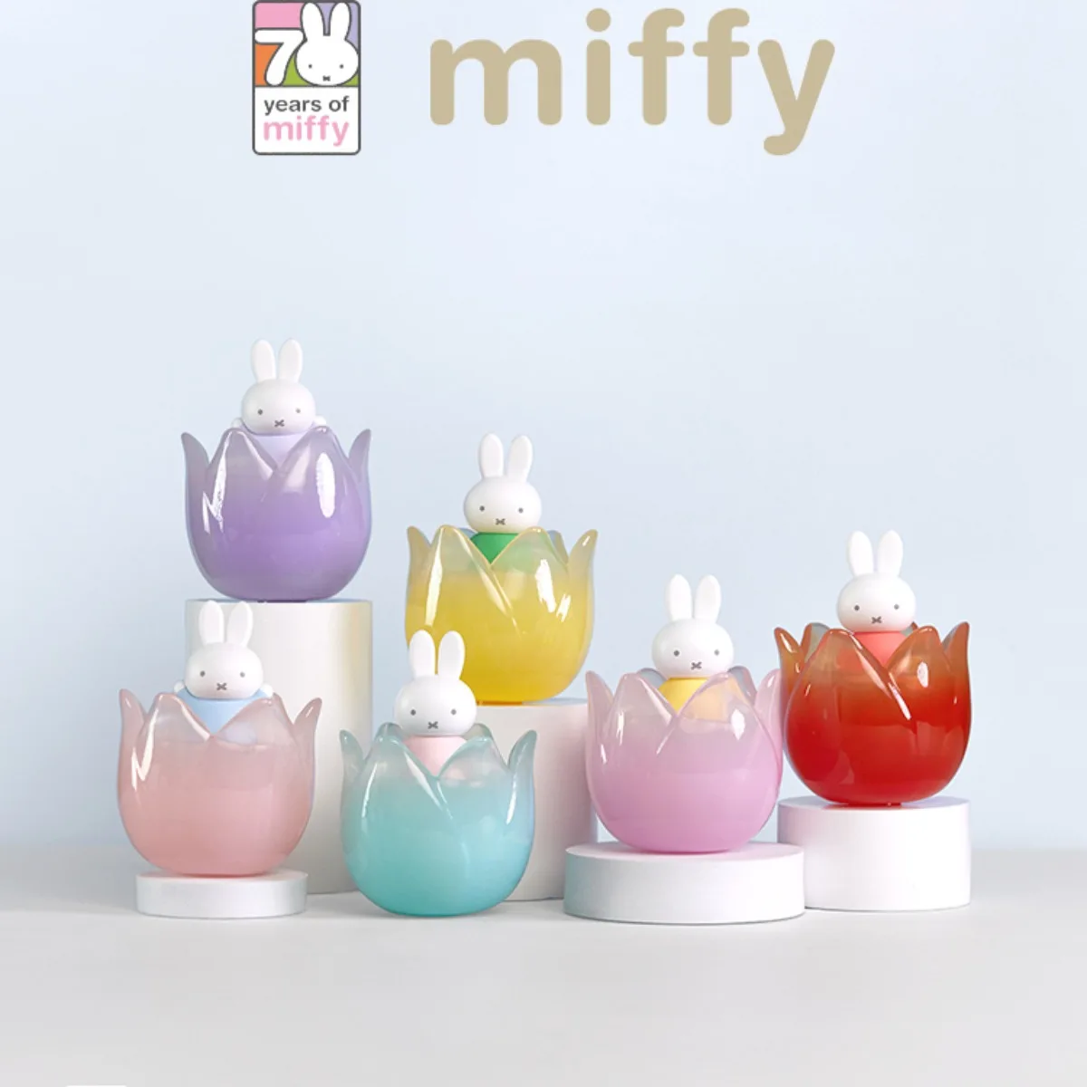 

Original Miffy Blind Box Toy Kawaii Floral Bunny Tulip Flower Pot Collectible Cute Figures Desk Decor for Girls Birthday Gifts