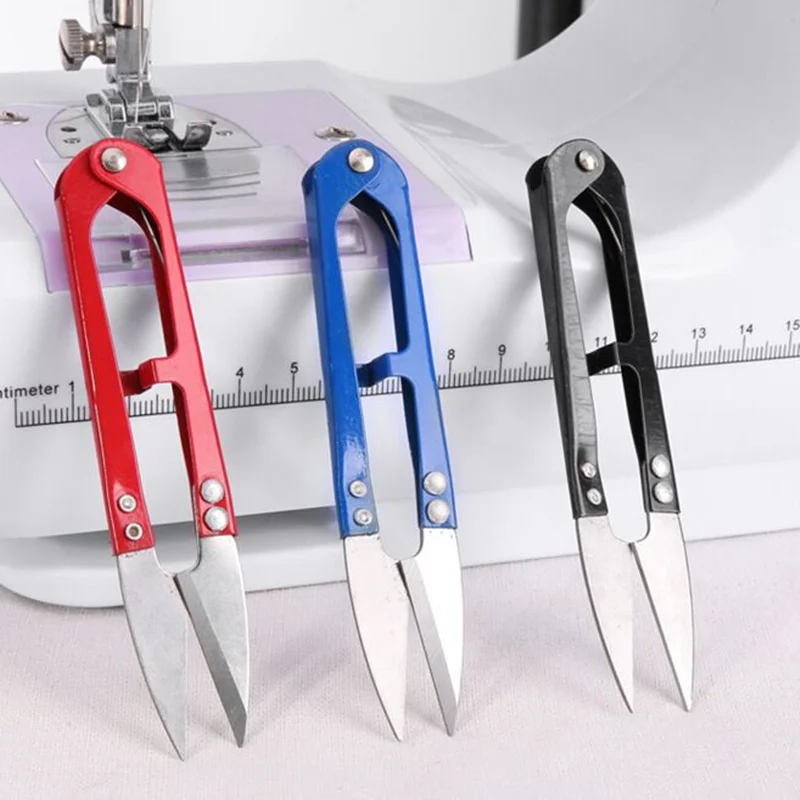 New Useful Stainless Steel Stitch U-Shape Use Scissors Cut Fishing Line Trimming Nipper Essential Cross Accessories