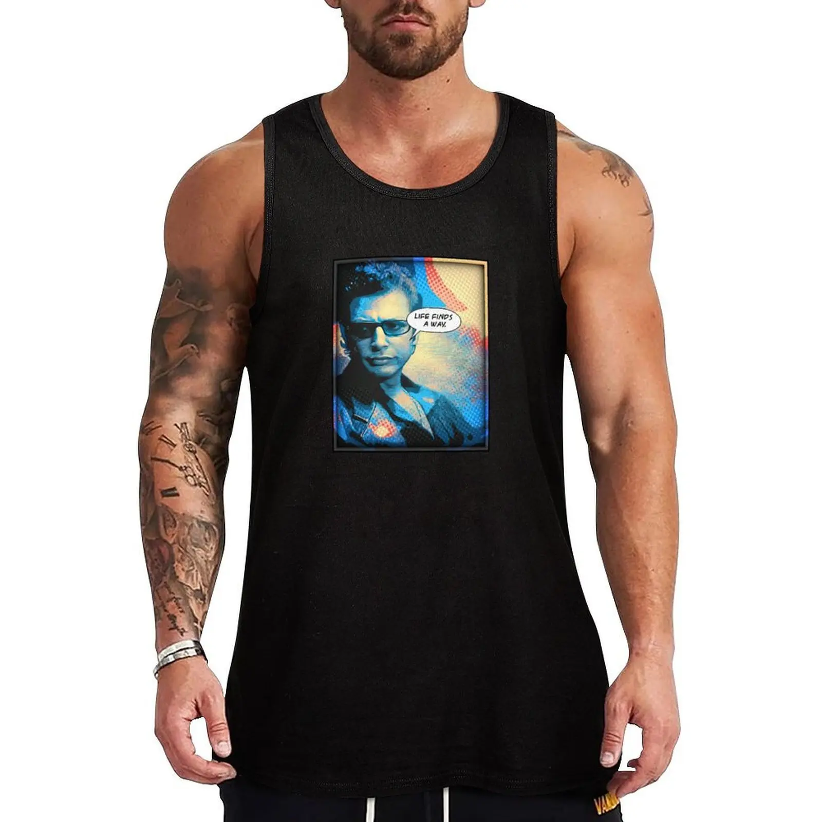 JEFF GOLDBLUM - LIFE FINDS a WAY! Tank Top Utility Tank Top Workwear Casual Sleeveless Top