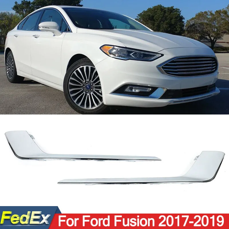 

Fog Lamp Molding Surround For Ford Fusion Sedan 2017 2018 2019 Front Left Right Side Fog Light Bezel Trim Chrome Car Accessories