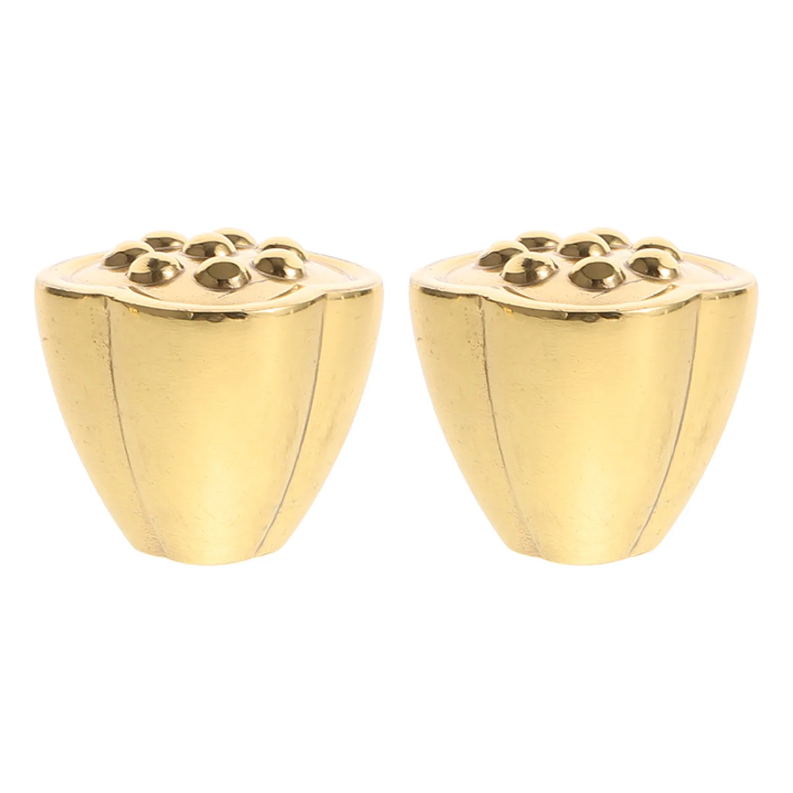 

2pcs Brass Lotus Seed Drawer Knobs Cabinet Pulls Decorative Door Handles Metal Hardware For Wardrobe Bookcase Cupboard