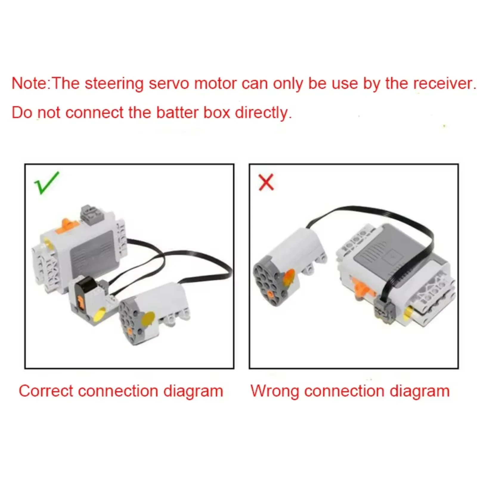 Legoeds-Compatible IR Remote Control Kit with 2 M-Motors & Battery Box for MOC PF Building Models