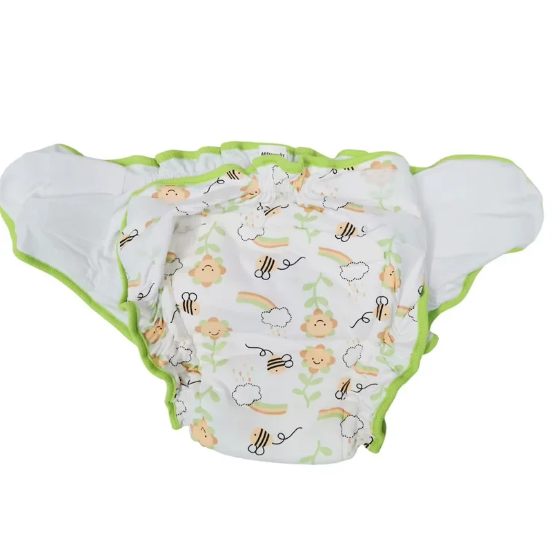 ABDL Adult Printed Cotton Briefs /Cloth Diaper With Padding Inside/DDLG Training Pant/Washable Adult Training Panties