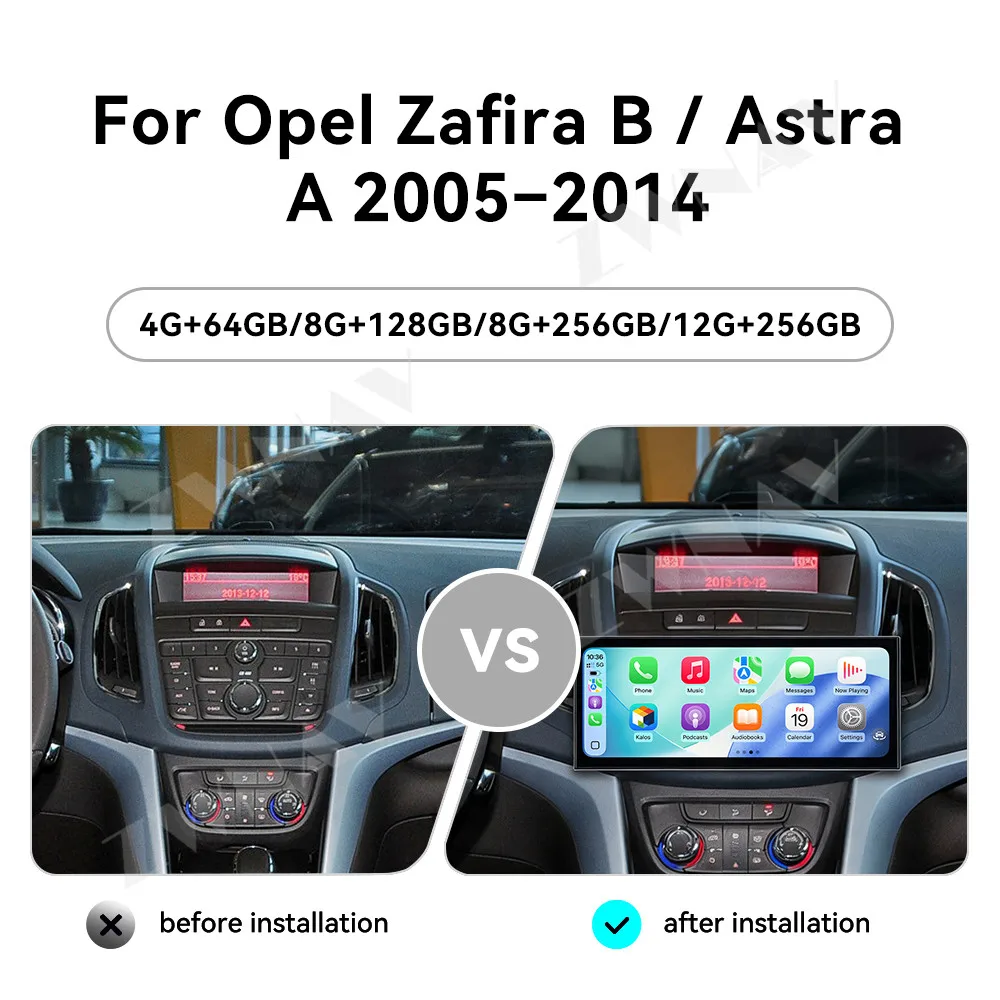 For Opel Zafira B/ Astra H 2005-2014 Android 15 15.8 Inch HD Touch Screen Car Gps Multimedia Player Car Interior Accessories