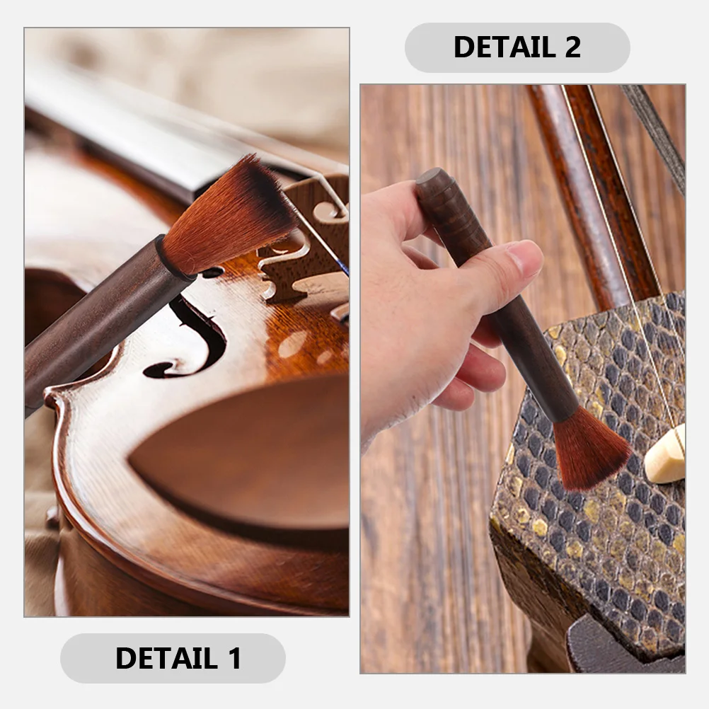 

4 Pcs Cleaning Brush Rosin Instrument Sax Trumpet Guzheng Cleaner Musical Violin Accessories