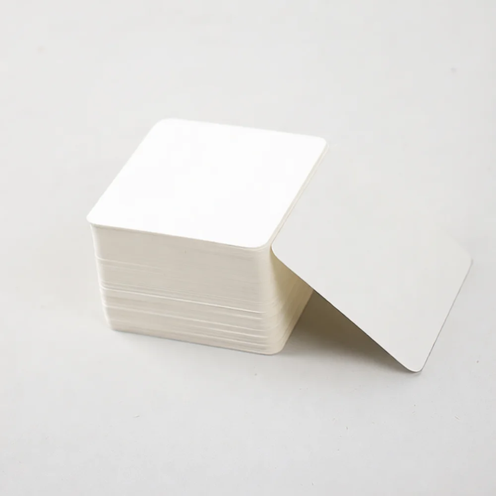 Blank Index Cards Stationery Paper Memo Notes DIY Craft Gift Tag For Study Drawing Notebook Kraft White Black