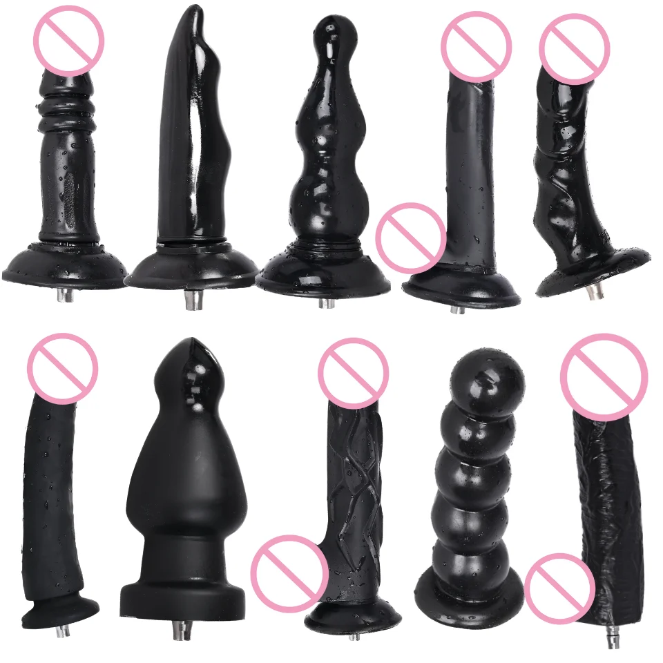 Raues Tier schwarze Dildos für Sex maschine Aufsatz für Vac-U-Lock Masturbation maschine Anal Plug automatische Sexspielzeug Zubehör