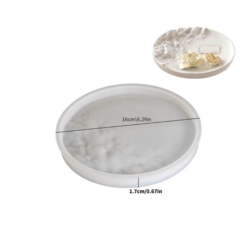  Versatile Silicone Mould for Designing Unique Sea Waved Textured Trays Suitable for Various Materials Decoration
