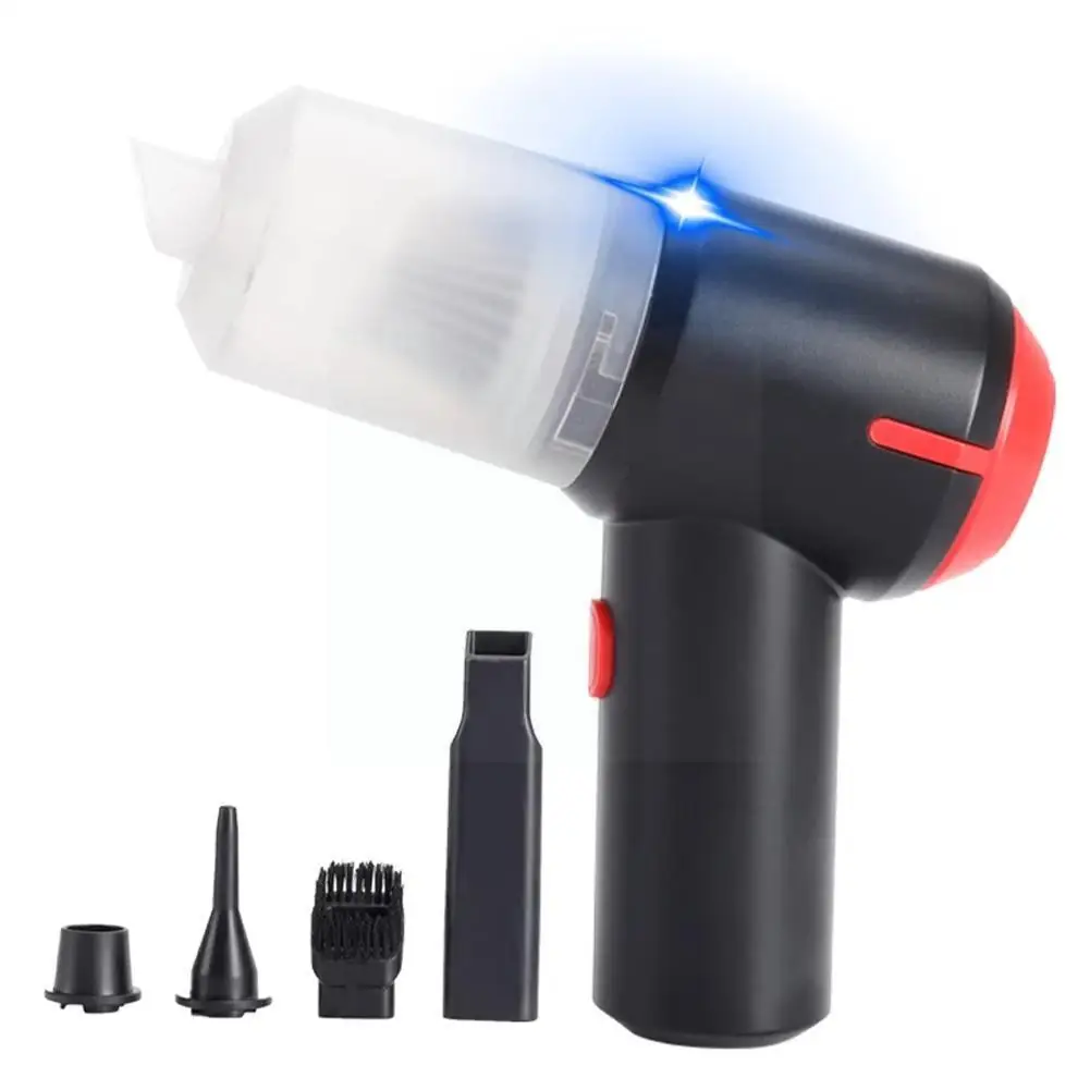 2in1 Mini Air Duster Electric Cleaner Tool Handheld Vacuum Cleaner & Cordless Air Blower For Computer Keyboard Piano Laptop A4u5
