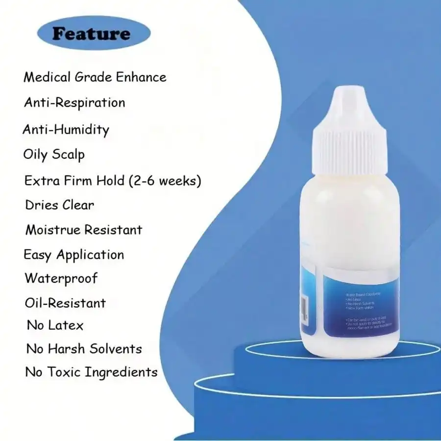 شعر مستعار الغراء مع مزيل سوبر الدانتيل الغراء للشعر المستعار الدانتيل/الشعر المستعار/إغلاق مزيل الصمغ شعر مستعار طقم تركيب