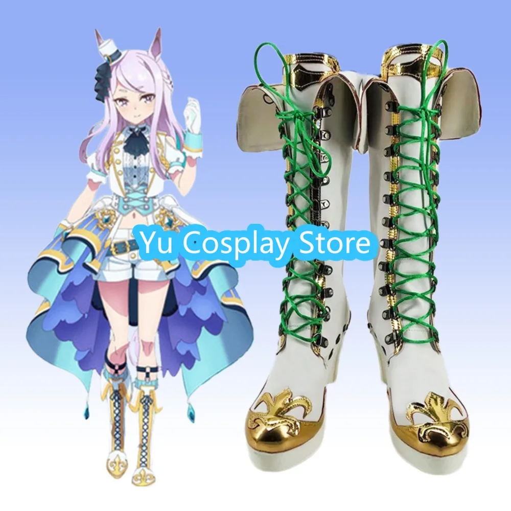 

Yu Косплей Магазин Uma Musume Pretty Derby Mejiro McQueen Косплей Хэллоуин Обувь для ролевых игр Сапоги Аниме Игра Костюм Реквизит Аниме