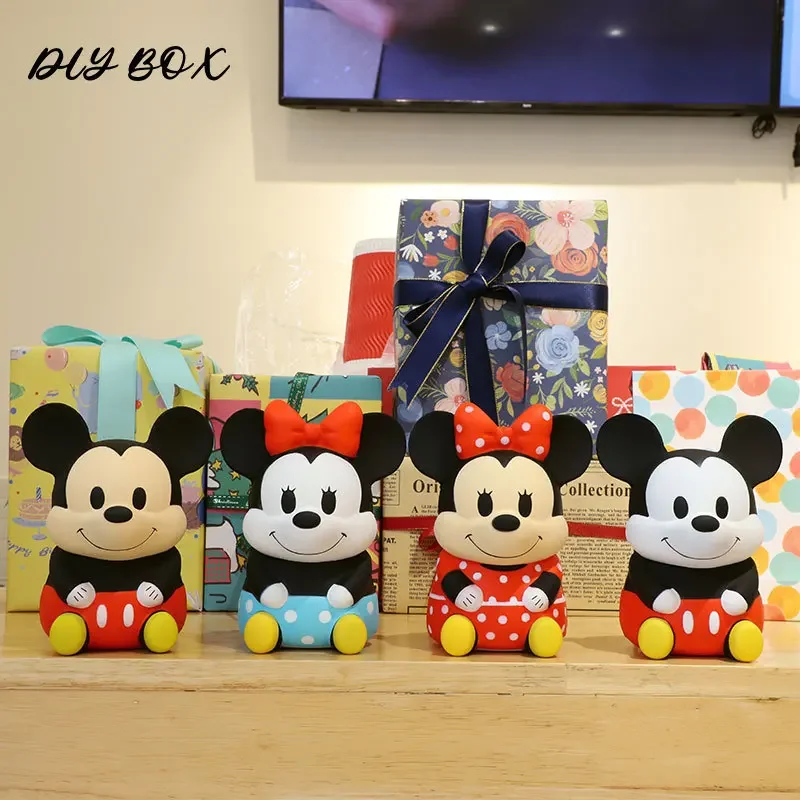 Disney Mickey Minnie Mouse Stress Relieving Toys Cartoon Cute Doll Creative Decoration Kids Brithday Christmas Gifts