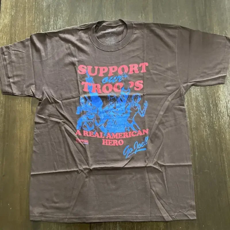 Gi Joe T Shirt Mens Size Xl Retro Style Support Our Troops Brown New
