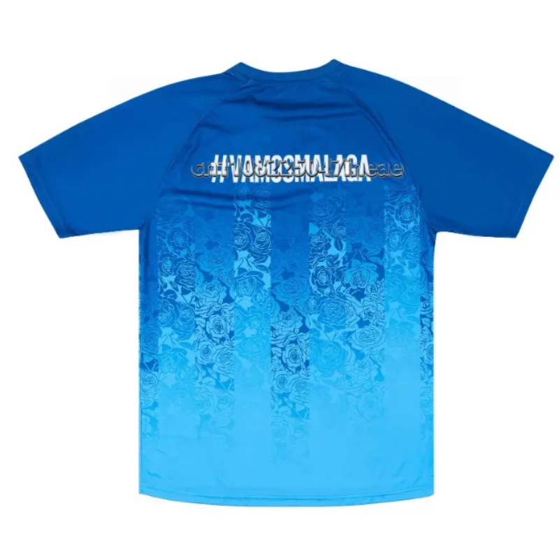 

3D Printed Blue Jersey with Gradient Rose Aesthetics! Romantic Design, Gentle Yet Eye-catching, A Must-have for Going Out