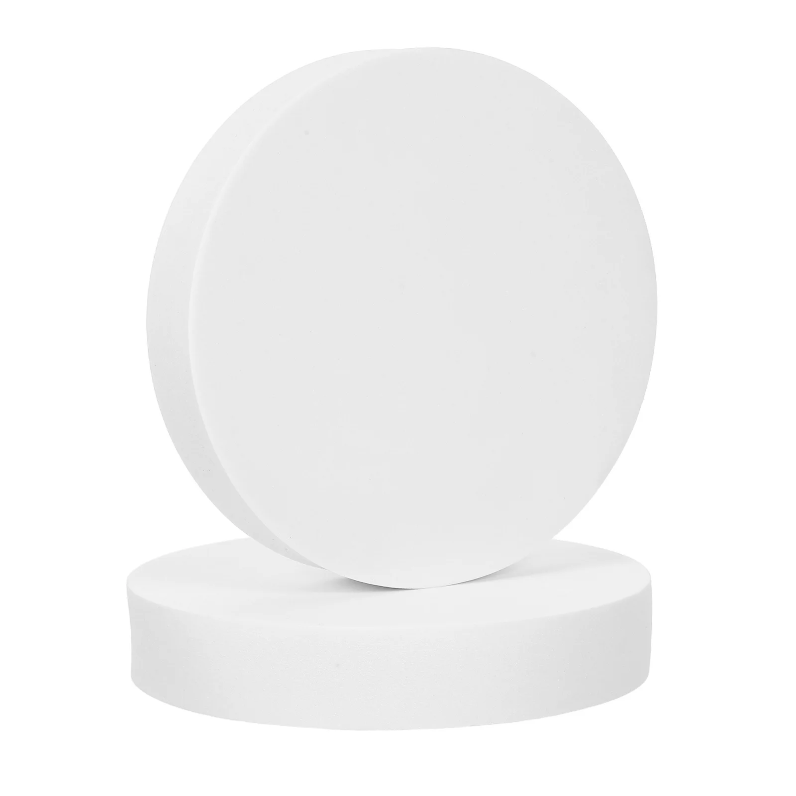 

2pcs Painting Boards Round Polystyrene Craft Discs For Diy Art Projects Smooth Strong Ink Absorption Sketching Modeling