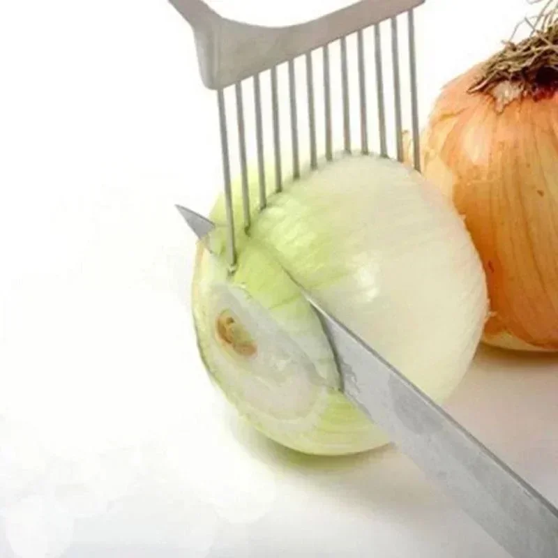 New 1 Pcs Vegetable Fruit Beef Onion Slicer Cutter Stainless Steel Meat Needle Kitchen Household Accessories Tools Random Color