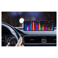 Precision Color LED Music Spectrum Electronic Clock Sound Control Rhythm Light 1624 RGB Pickup Atmosphere Level Indicator, Purpl