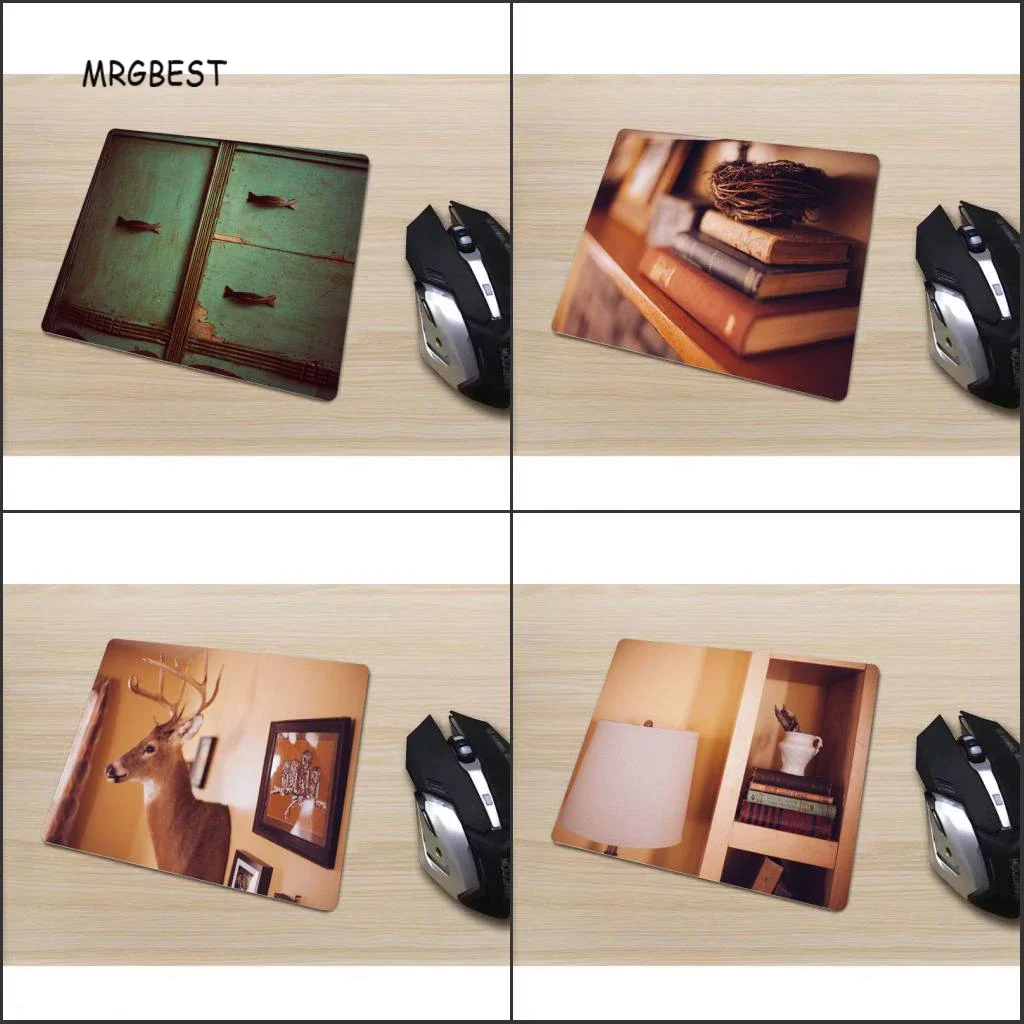 

MRGBEST Mouse-Pad In Stock 220x180mm Small Size Literary Pictures Square Rubber Non-slip Comfortable Mouse-Pad for Gamer