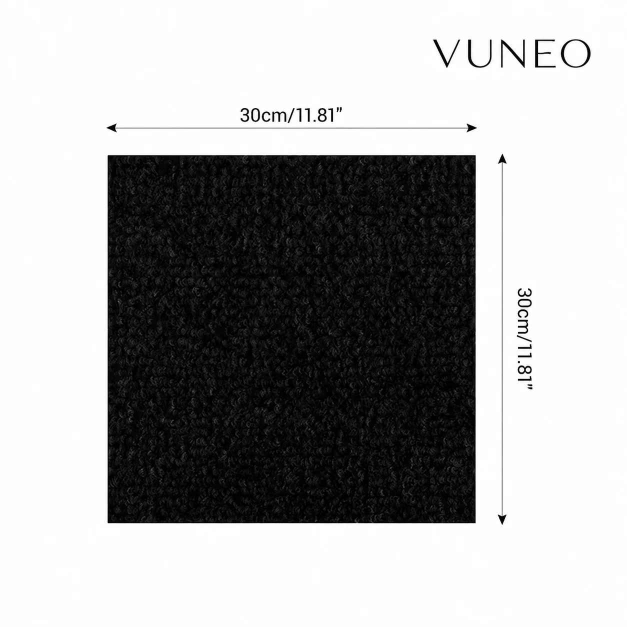 VUNEO 30X30cm Selfadhesive Anti Slip Splicing Block Floor Mute Rug Bedroom Mat Carpet Water Absorption and Anti Slip Living Room