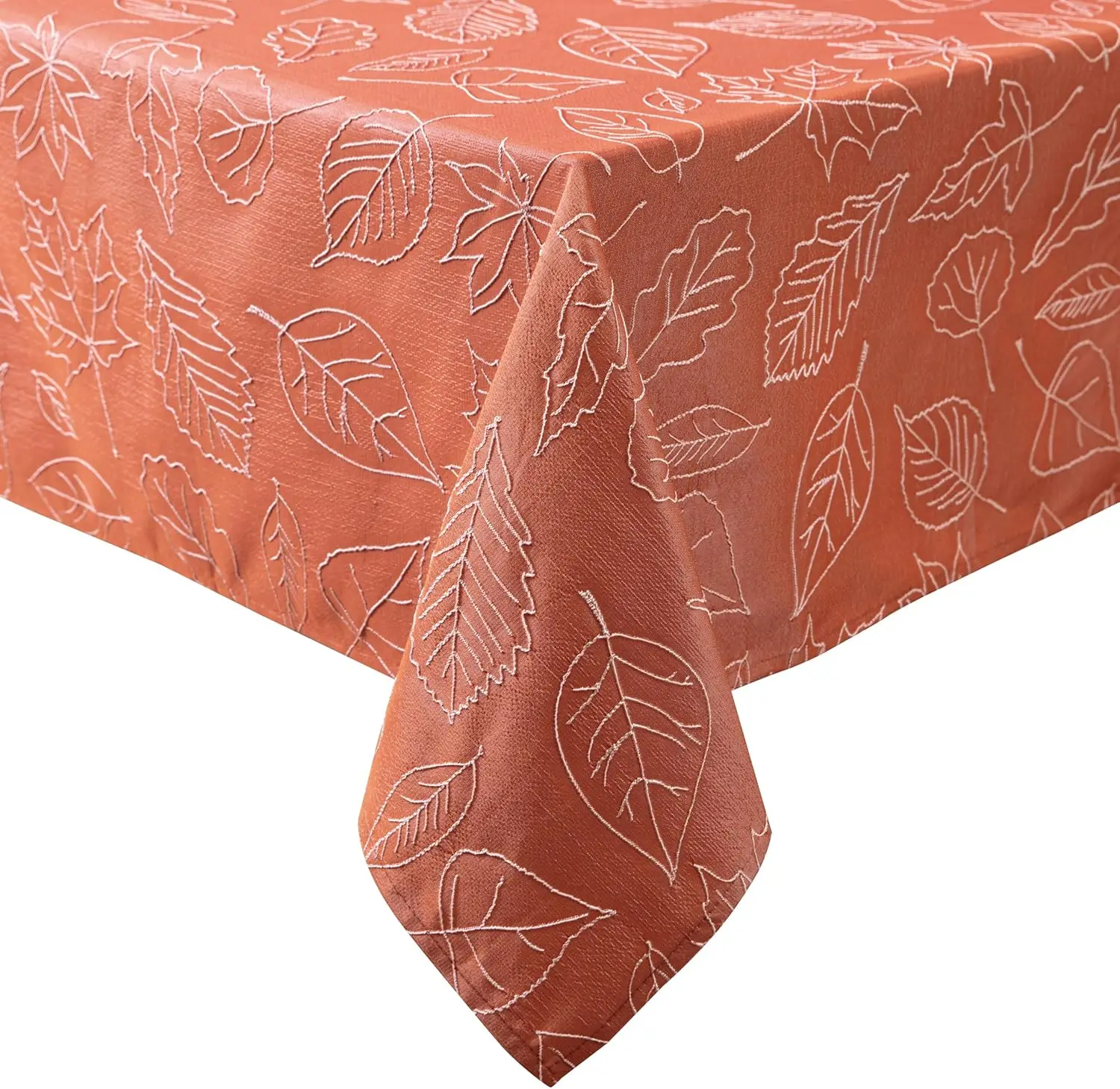 

Raised Woven Embroidered Jacquard Tablecloth Fabric Wrinkle Resistant for Dining Holiday Party Wedding Or Banquet 6 Pieces