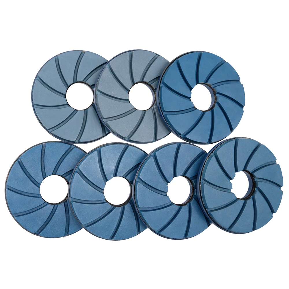 Imagem -03 - Snail Lock Edge Polishing Pad Diamante Automático Rebolo Granito Mármore Pedra Disco Abrasivo de Concreto 125 mm