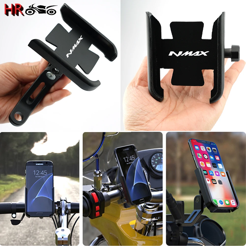 For NMAX 155 NMAX 125 N-MAX 150 N-MAX 155 2015-2020 2023 Accessories Motorcycle Handlebar Mobile Phone Holder GPS Stand Bracket