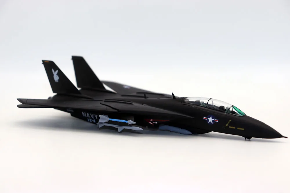 New 1/100 F-14A Tomcat US Navy VX-4 Vandy1 Action Figure Fighter Metal Alloy simulation model aircraft for collection gift