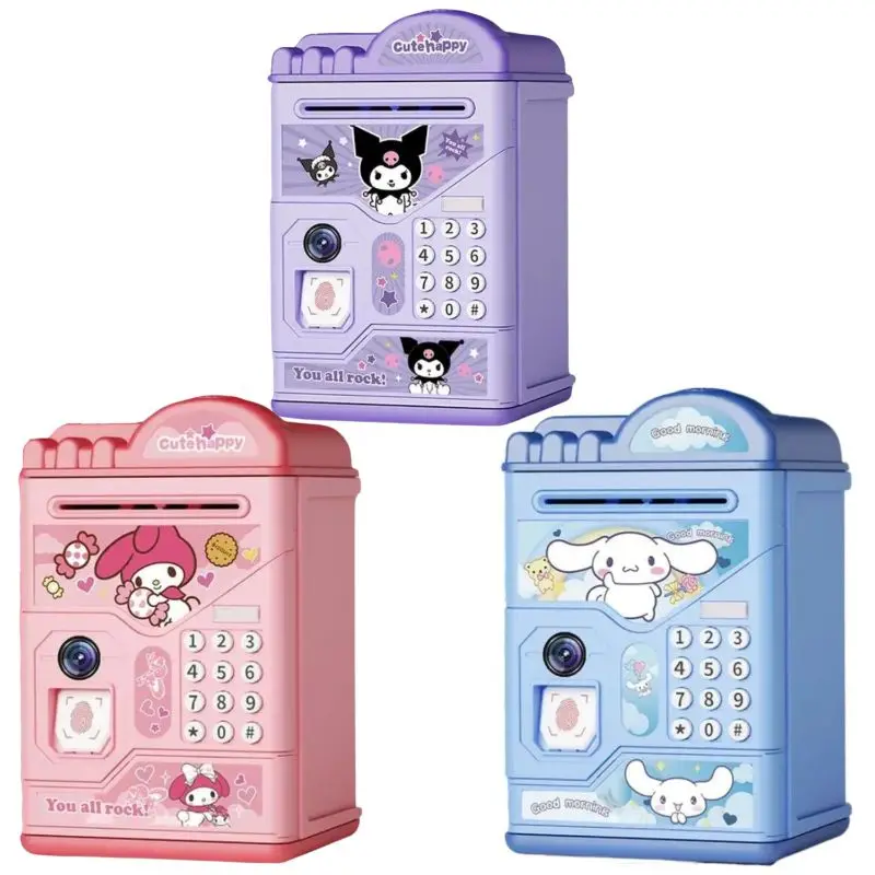 Kuromi Cinnamoroll Pochacco My Melody Kawaii Cute Cartoon Piggy Bank Children's Lockbox Only goes in and out of the piggy bank