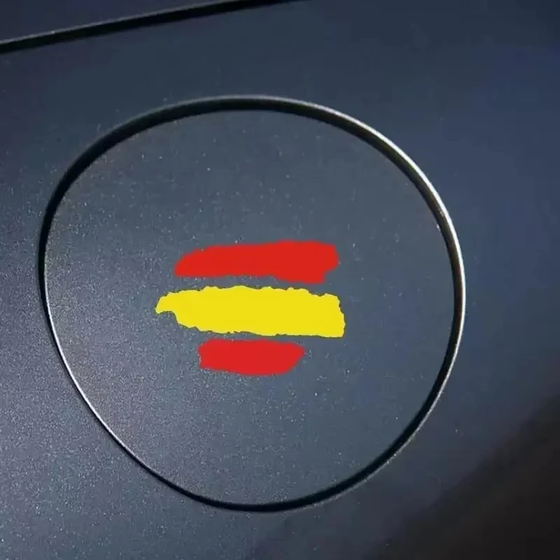 1/3/5PC Multipurpose Creative Spain Flag Pattern Vinyl Decal Exquisite Fashion Helmet Stickers for Cars Motorcycles Bicycles