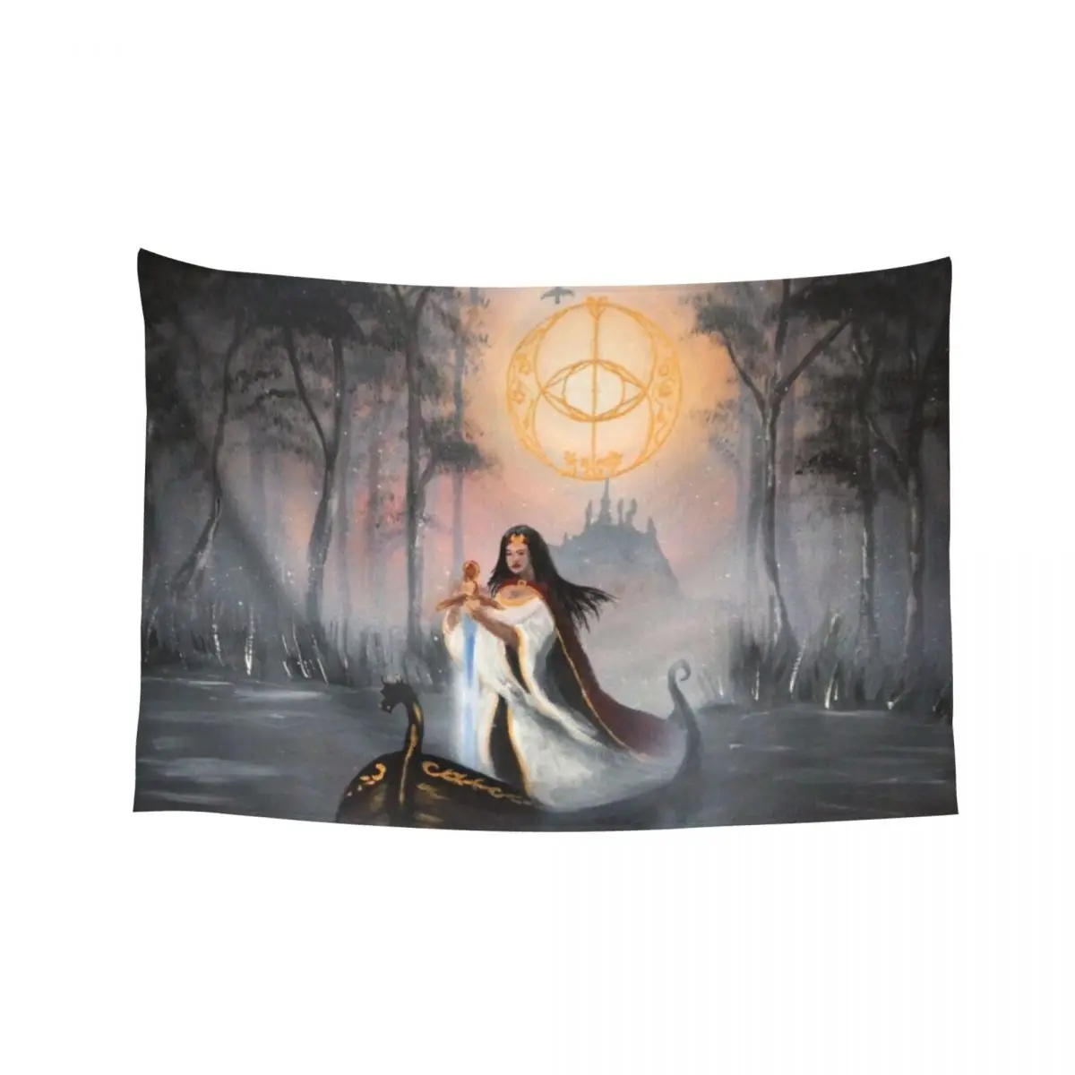 

Avalon Fog - Chalice Well Tapestry Decoration Wall Cute Room Things Kawaii Room Decor Wall Hanging Wall Tapestry