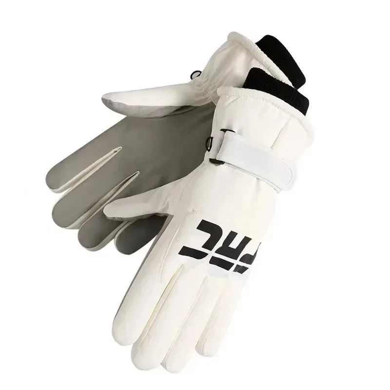 Waterproof Windproof Full Finger Polar Fleece Ski Gloves Touch Screen Compatible Men Women Snowboard Cycling Winter Sports Glove 5