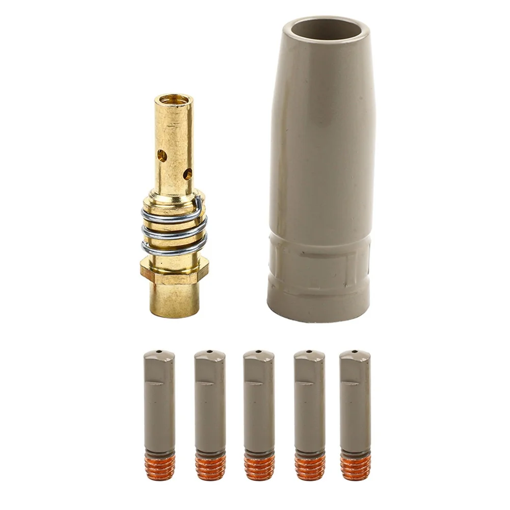 

Набор из 7 штук: Защитные насадки для 15AK с антипригарным покрытием от сварочного шлака, 1,0 мм, европейские, для безвоздушной сварки, с газовой защитой