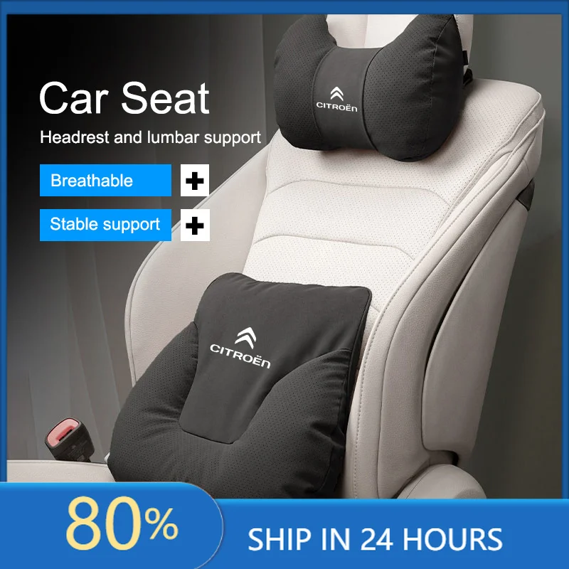 

Car Stickers Soft Breathable U-shaped Car Seat Headrest Lumbar Support For Citroen E-C4 X E-C3 C4 C3 C5 AIRCROSS C-Elysee C-Cros