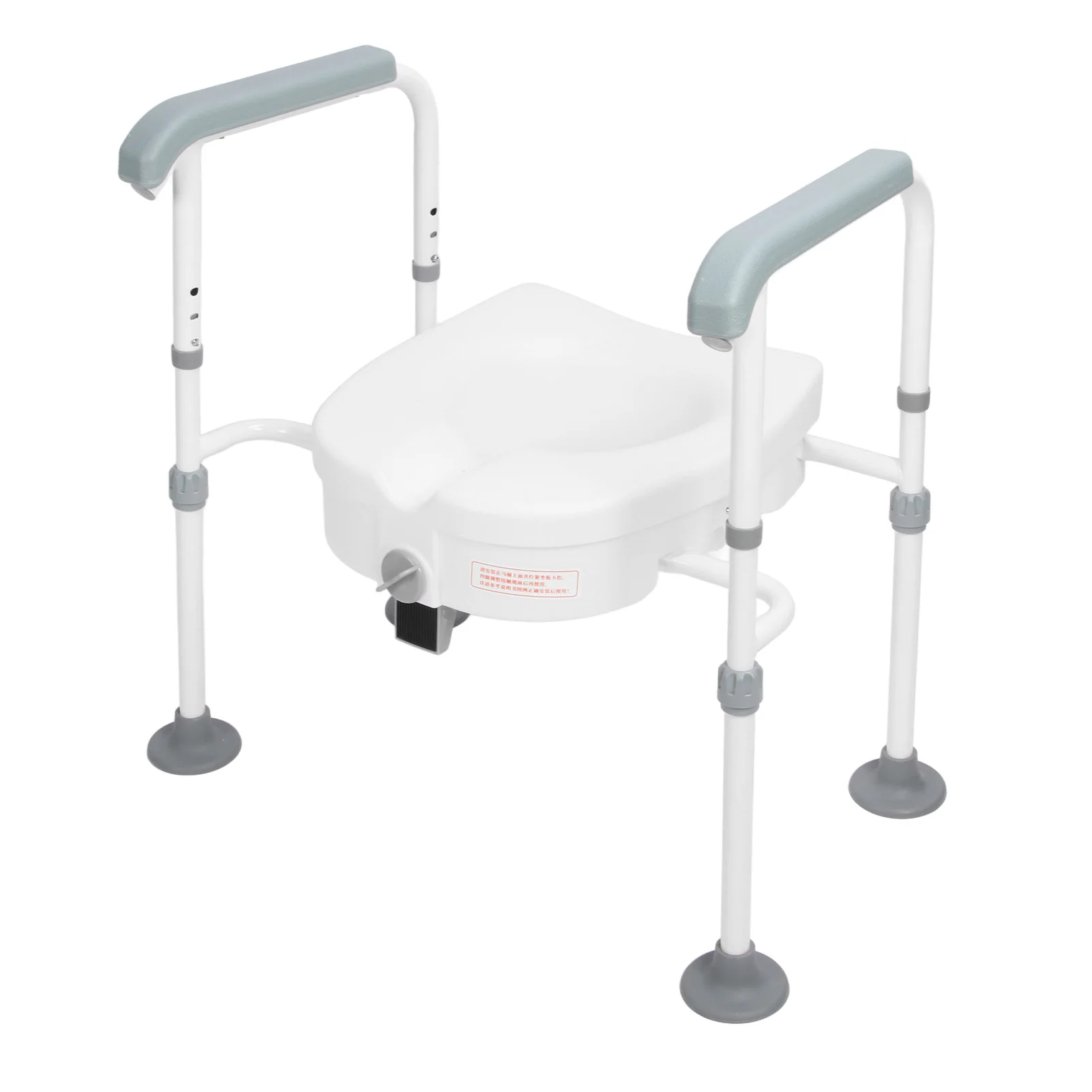 Elevated Toilet Seat Prevent Slipping Easy Adjust Height Increase Strong Load Bearing Elevated Toilet Seat Riser for Daily Use