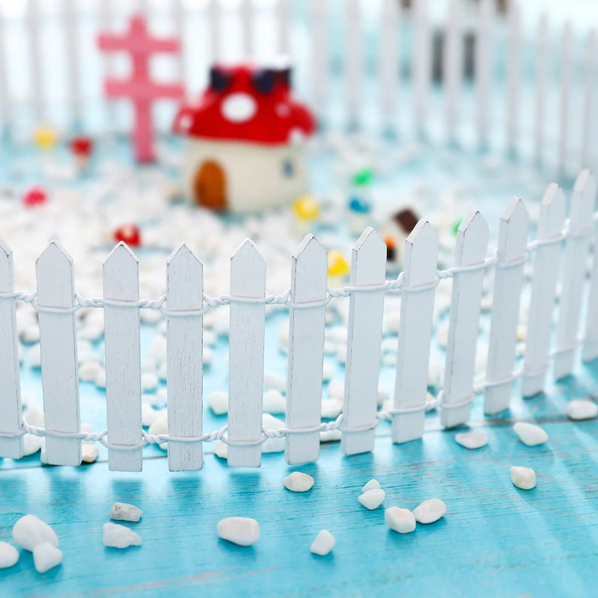 รั้วไม้จิ๋วสำหรับตกแต่งสวนเทพนิยาย ต้นคริสต์มาส ไมโครแลนด์สเคป บอนไซ เทอร์ราเรียม ของตกแต่ง รั้วไม้จิ๋ว