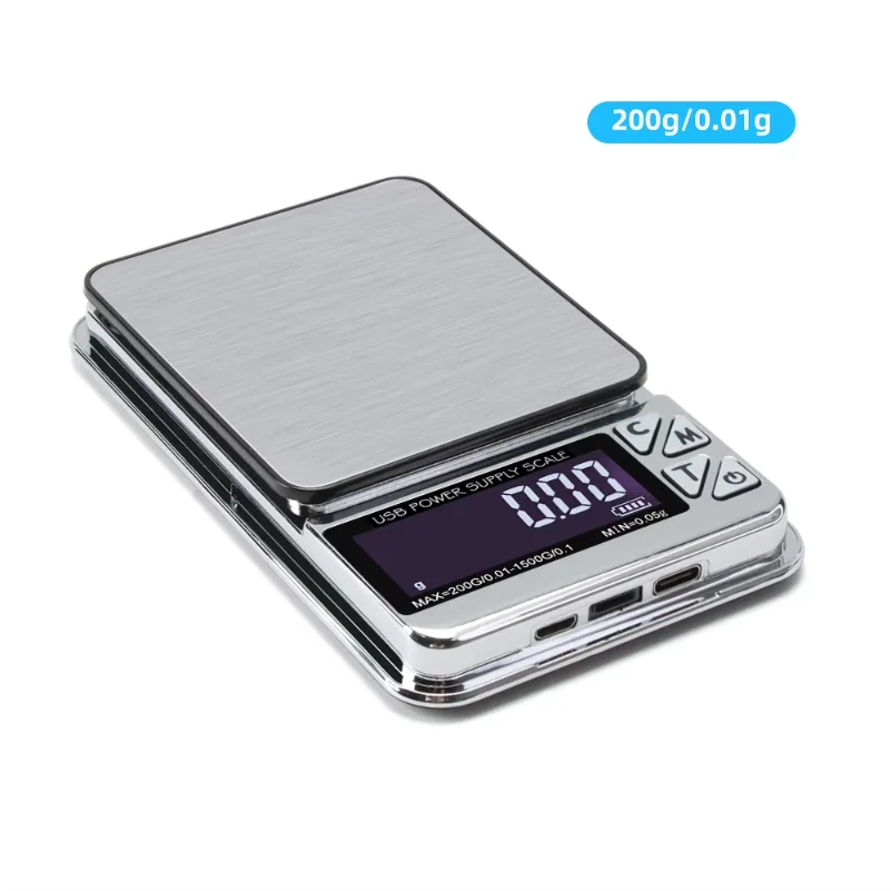 Digital Jewelry Scale High Precision 200g/1000gx0.01g Accuracy Smart