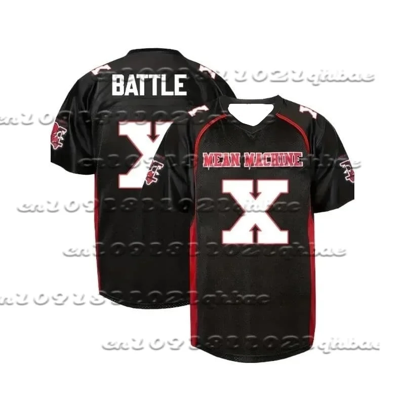 25-26 قميص كرة القدم الأمريكية العصرية يعني آلة 18 Crewe قميص كرة القدم الرياضي الرجال التجفيف السريع تنفس بدلة سباق #3