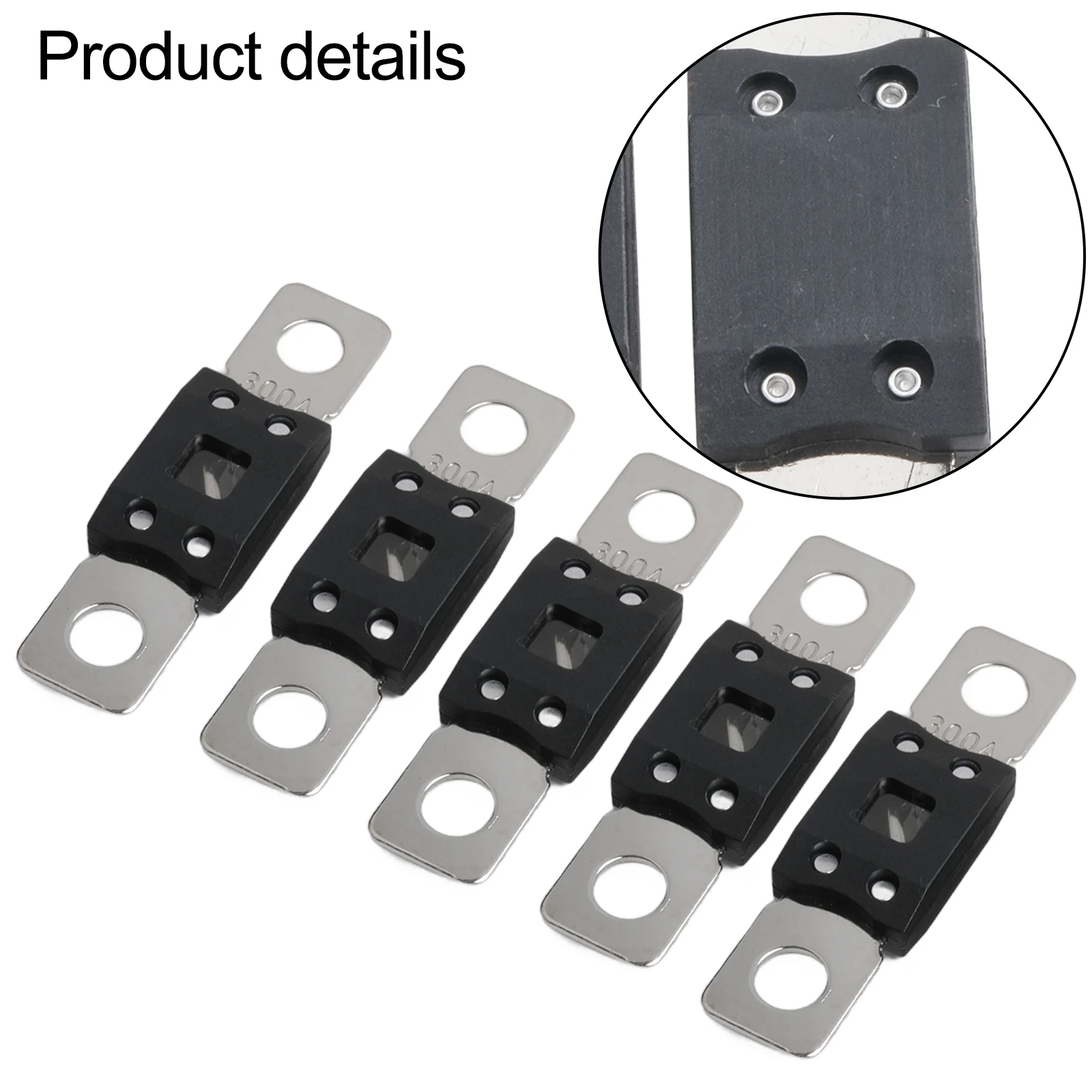 Set of 5 For MEGA Fuses 60A to 300A for High Current Applications in For 48V Systems for Voltage Converters and Inverters