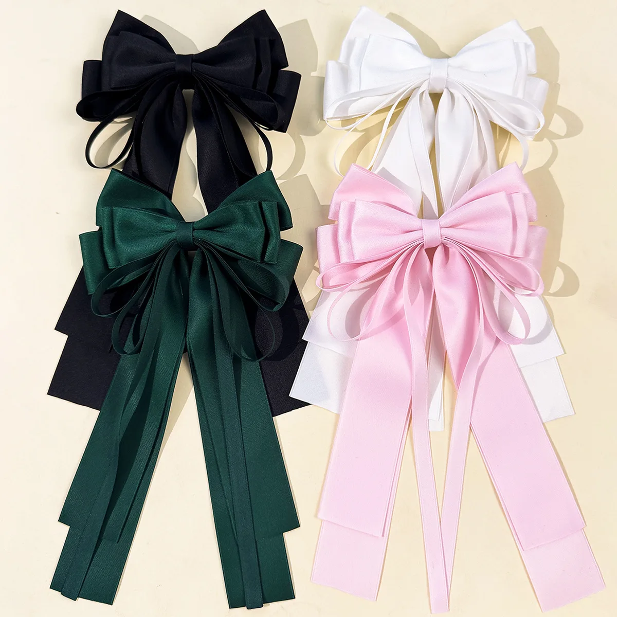 20-fermagli-per-capelli-con-fiocco-in-nastro-di-raso-e-lunghe-nappe-5-pollici-tinta-unita-per-donne-ragazze-e-signore-fermagli-a-fiocco-mollette-forcine-accessori-per-capelli