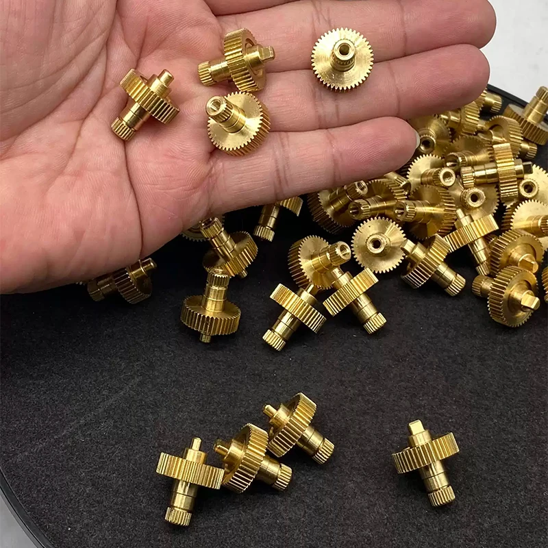2pcs Unique Shape 15mm Antique Brass Gears,Artistic Metal Embellishments,Miniature Model Parts